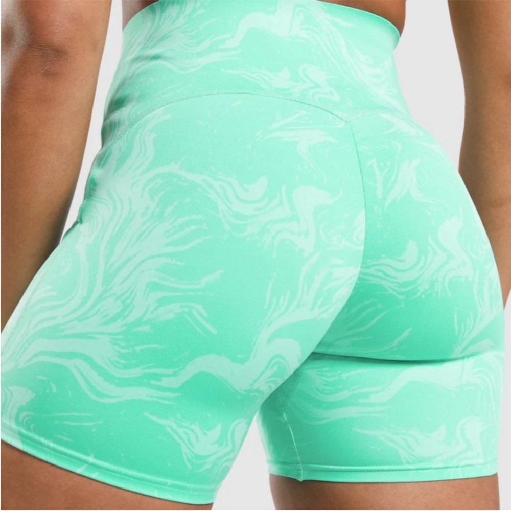 Teal gym shark gs power shorts